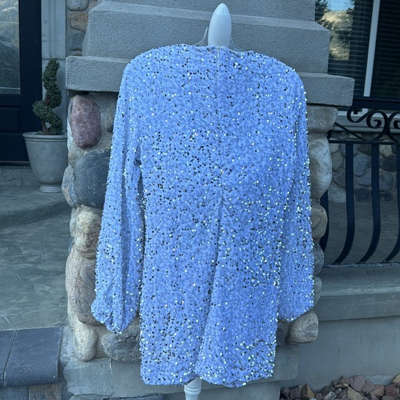 Short white sequin dress - Picture 6 of 8